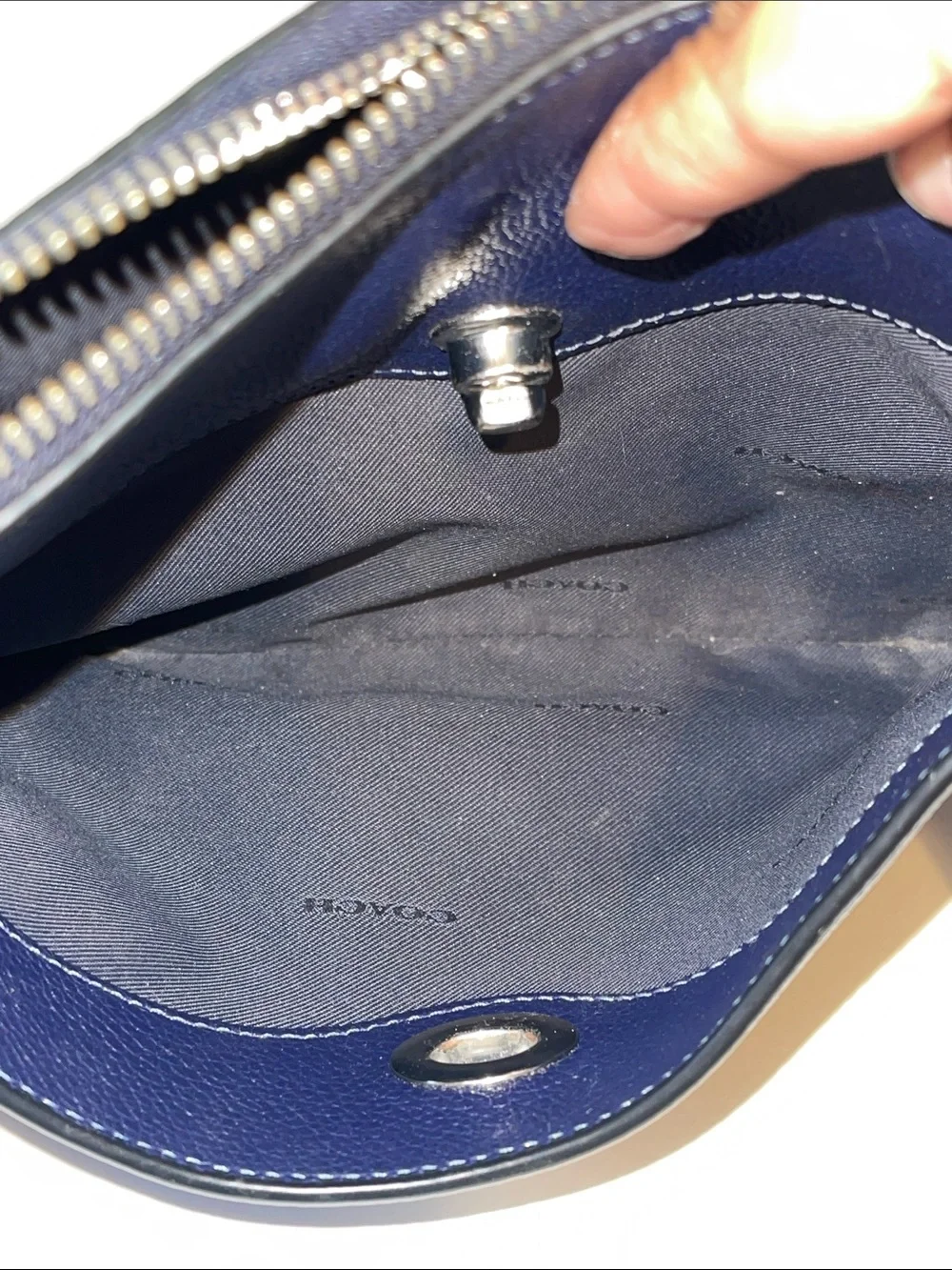 Coach Navy Chaise Crossbody Bag